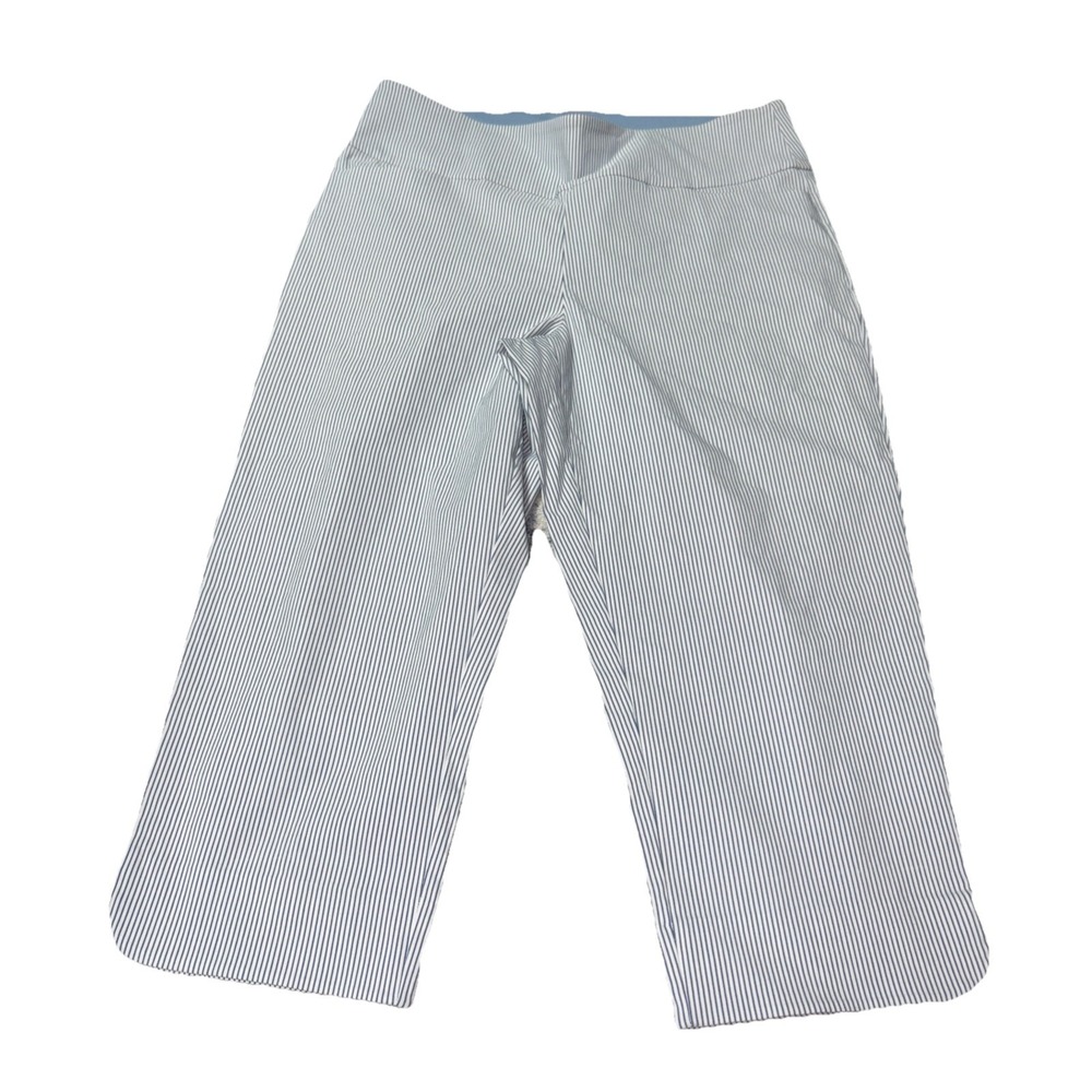 NEW Women's Stripe S.C. & CO. 360 Degree Tummy Control Crop Pants 16